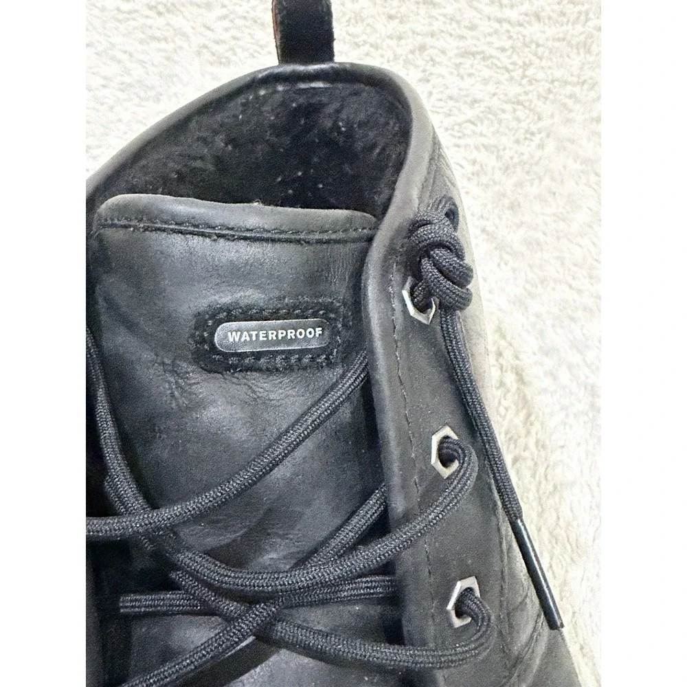 UGG Neumel Waterproof Leather Chukka Boots Mens 13 Black Lined 1017254